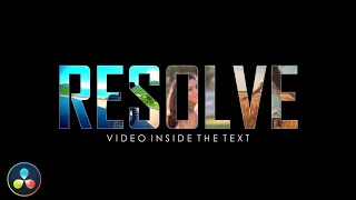 Davinci Resolve 16 Tutorial | Video Inside Text | Title Animation