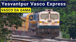 Train shunting at VASCO Da Gama Station • Yesvantpur Vasco Da Gama Express