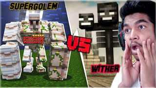 Minecraft Super Golem vs Wither | Battle Of Death [ Hindi ] Mythpat