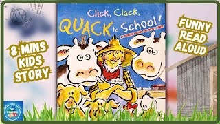 What's The Rule for Animals in School? | Storytime Click Clack, Quack to School Kids Book Read Aloud