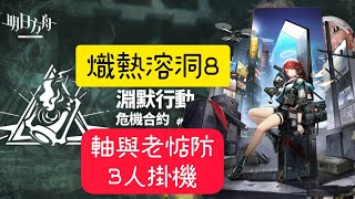 明日方舟※危機合約＃9淵默行動【3／20 熾熱溶洞8】【3人掛機-軸與老惦防】