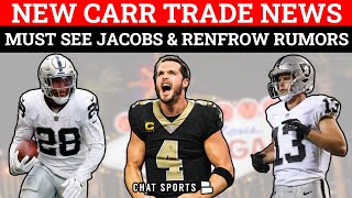 NEW Derek Carr Trade News + Las Vegas Raiders Rumors On Josh Jacobs & Vikings Want Hunter Renfrow?