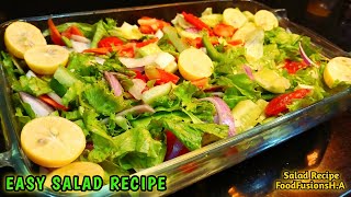 Easy Salad Recipe || Salad banane ka tarika || homemade vegetable salad @VillageFoodSecrets