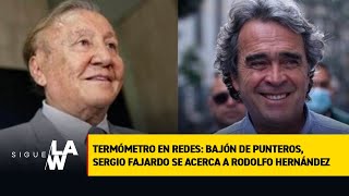 Termómetro en redes: Bajón de punteros, Sergio Fajardo se acerca a Rodolfo Hernández
