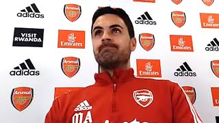 Mikel Arteta On Aubameyang's Form - Brentford v Arsenal - Pre-Match Press Conference - 2/3