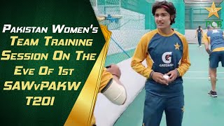 Pakistan Women's Team Training Session On The Eve Of 1st #SAWvPAKW T20I | PCB | MA2T
