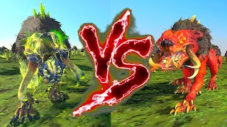 Chaos Warhounds (Poison) VS Chaos Warhounds of Khorne. Total War Warhammer 3