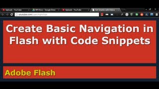 Create Basic Navigation in Flash with Code Snippets