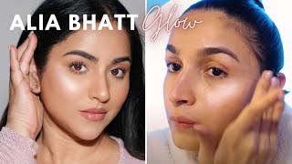 Recreating Alia Bhatt's 3-Step Glow Makeup!