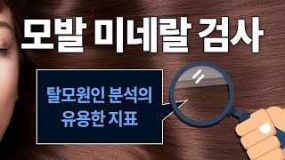 모발미네랄검사가 탈모진단에 유용한 이유는?