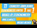 mole concept | stoichiometry |  class 11 chemistry chapter 1 | sindh textbook board #11chemistry