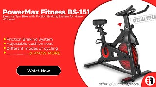 PowerMax Fitness BS-151 | Review, Exercise Spin Bike for Home Workout/gym @ Best Price in India