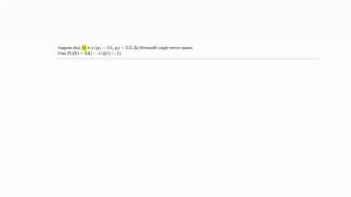 Bernoulli Single Server Queues Practice Problem