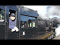 真岡鐵道sl単機重連運転　5 7　2014.1.5