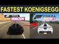 FASTEST Koenigsegg Car In EVERY Forza Horizon 1,2,3,4 l Evolution of Fastest Koenigsegg in FH1 - FH4