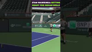 WAWRINKA VS SINNER PRACTICE SESSION #tennis #shorts