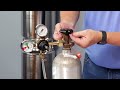 how to set up a regulator for your co2 system