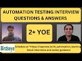 Automation Testing Interview Questions and Answers | RD Automation Learning