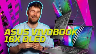 TIEMS, KURIE DIRBA SU VIDEO TURINIU | KOMPIUTERIS ASUS VIVOBOOK PRO 16X OLED | UNBOX RING