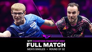 FULL MATCH | Felix Lebrun vs Simon Gauzy | MS R32 | #WTTFrankfurt 2024