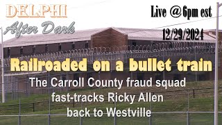 Live - Railroaded on a bullet train  #freerickyallen #carrollcountycorruption #trolls'r'us