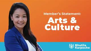 MPP Bhutila Karpoche: Member's Statement on Arts and Culture