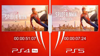 Marvel's Spider-Man Remastered - PS4 Pro Vs PS5 Load Time Comparison