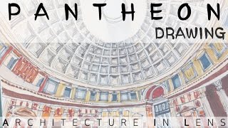 [Architecture Drawing] Pantheon in Rome