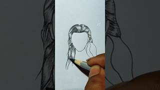 how to draw hair 😯#art  #drawing #freehandsketch #pencilsketch #shorts #youtubeshorts
