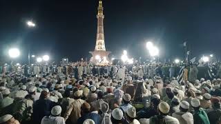 Rana Usman qasuri at Minar e Pakistan Lahore Almi majlish tahafue khatamebubat