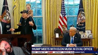 Who the hell let Elon into Trump's office??