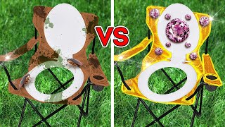 Rich vs Poor Camping 🔥💸 Ultimate Hacks \u0026 Tips