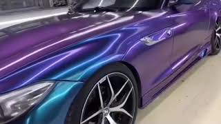 Eaglevinyl Gloss Chameleon Metallic Purple Blue Wrapped on BMW