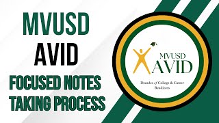 AVID Focused Note Taking Process