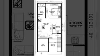 20x40 house plan | 20'x40' house plan #homeplan #3bhk #naksha #shortfeed #houseplans #homedesign