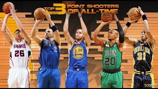 NBA Top 10 3 point Shooter All Time