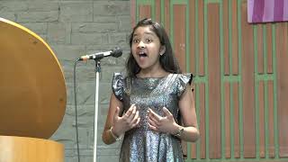 MPS Student Avantika S., vocal student of Ms. Josephine