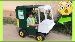 Roman's Friend Built A Garbage Truck!