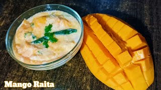 mango recipe/ mango Raita / side dish with mango 🥭@TasteofCoorgbyMoms