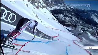 Maxence Muzatons 180-„Crash“ - prevented accident at Ski world championship Cortina D‘Ampezzo