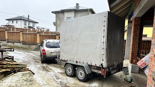 Огляд двовісного причепу Сантей 2500-01 #причіп #автопричіп #cartrailer #trailer