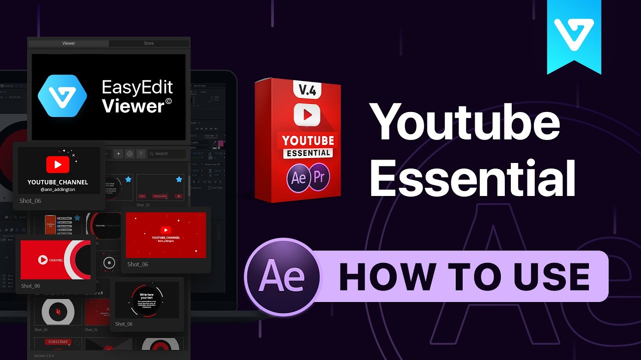 [Tutorial] How To Use YouTube Essential Project | After Effects - YouTube