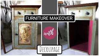 Chalk Paint Blending with Custom Color Glaze with Decoupage