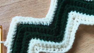 This Crochet Pattern is ABSOLUTELY AMAZING! UNIQUE and EASY ZIGZAG Crochet Stitch/ @crochet stitch