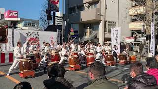 令和2年1月2日　高崎だるま市　神龍我峰八幡太鼓　曲名『我峰まつり太鼓』群馬県高崎市　和太鼓