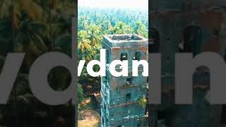 Revdanda fort- Satkhani Buruj (oldest watchtower)#shorts #kokan #vlogger #shivajimaharaj #drone