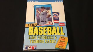 1987 FLEER BOX IN SEARCH OF ROOKIES - Turn Back the Clock Tuesday