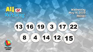 Wisconsin Lottery Midday Draw 05/14/2025