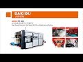 DAKIOU-A PY950 flat bed wooden die paper roll die cutting machine by stable running 150strokes/min