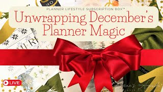 Unwrapping December's Planner Magic | Live Weekly Plan & Peek | JanesAgenda.com